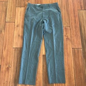 Men's 100% Wool Guabello Gray Dress Pants Size 34 Super 150's